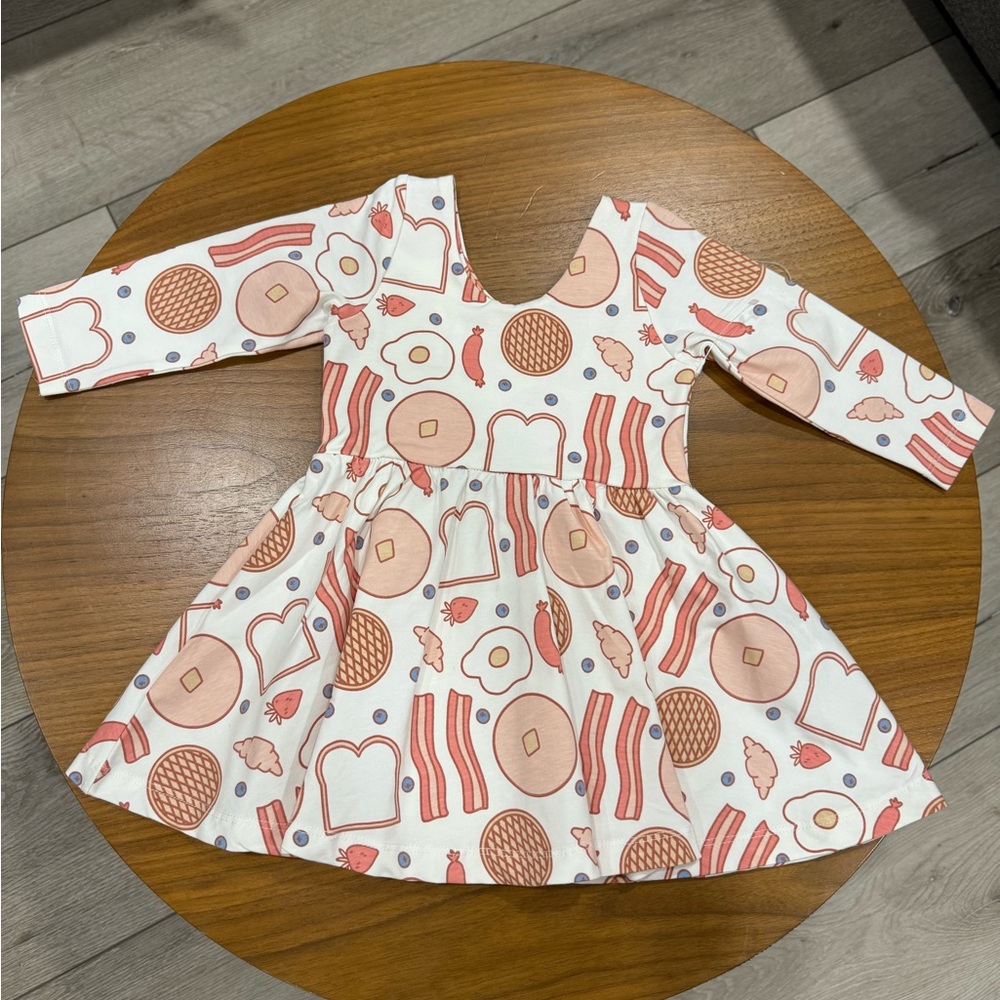 Monica + Andy Breakfast Print Dress